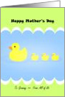 Cute Mother’s Day with Duckies, To Grammy, From All of Us card