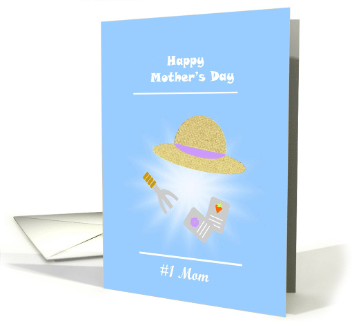 #1 Mom, Happy Mother's Day, Gardening card (796109)