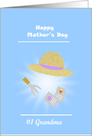#1 Grandma, Happy Mother’s Day, Gardening card