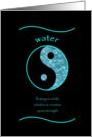 Feng Shui water element card
