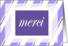 Merci means thank you card