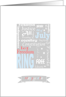 Patriotic wordplay - Happy 4th of July card