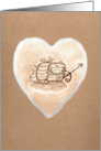 Love Cat - Kraft Look Valentine card