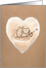 Love Cat - Kraft Look Valentine card