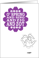 Birthday - bunny hopping card