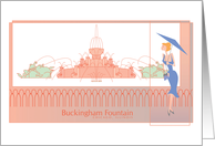 Buckingham Fountain, Chicago - blank inside card