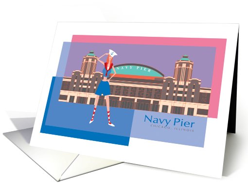 Navy Pier, Chicago - blank inside card (667359)