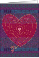 Love Cat Maze - Valentine card