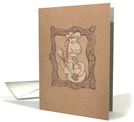 Hoarse Hobo - Kraft Look Birthday card (989681)