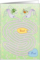 Twice As Fun Maze - Two Year Old Birthday card