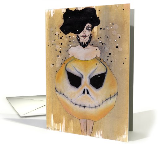 Fashionable Halloween card (640096)