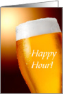 Happy Hour Cold Beer Invitation card
