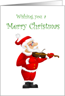 Violin Playing Santa...
