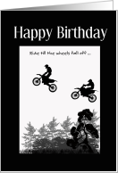 Happy Birthday, Dirt Biking Wheelie Card