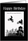 Happy Birthday, Dirt Biking Wheelie Card