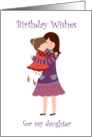 Birthday Wishes for Daughter from Mother, Hugging card