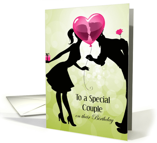 Happy Shared Birthday, for Couple, Kissing card (1400038)