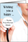 Happy Nurse Practitioner Week, Stethoscope card