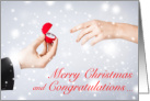 Merry Christmas, Congratulations on Engagement card