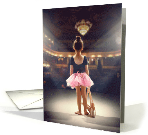 Young Ballerina, April 29th, International Dance Day card (1429918)