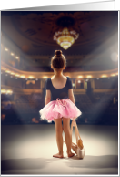 Young Ballerina, April 29th, International Dance Day card
