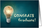 Congratulations, Mechanical Engineer Graduation, Light bulb, Gear card