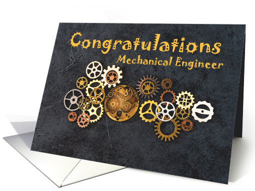 Congratulations, Mechanical Engineering Graduation card (1432850)