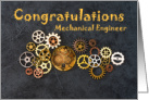 Congratulations, Mechanical Engineering Graduation Card