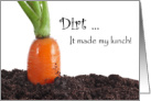 Dirt Made My Lunch, June 16th, Fresh Veggie Day, Carrot card