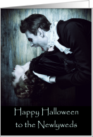 Happy Halloween Newlyweds, Vampires card