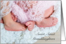 Sweet Twin Granddaughters Baby Feet card