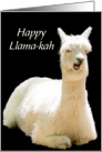 Funny Happy Llama-kah card