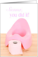 Sienna, Potty Training card