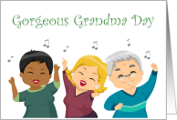 Gorgeous, Dancing, Grandma Day card