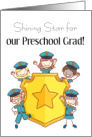 Congratulations, Preschool Graduation, Police Badge card
