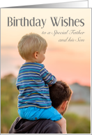 Birthday Wishes for Both Father and Son card