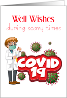 Well Wishes, Doctor and COVID-19 card