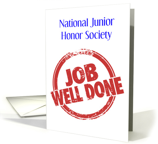 National Junior Honor Society, Congratulations card (1620642)