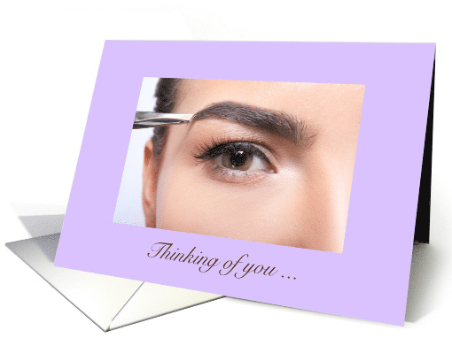 Thinking of you, COVID-19, Eyebrow card (1621922)