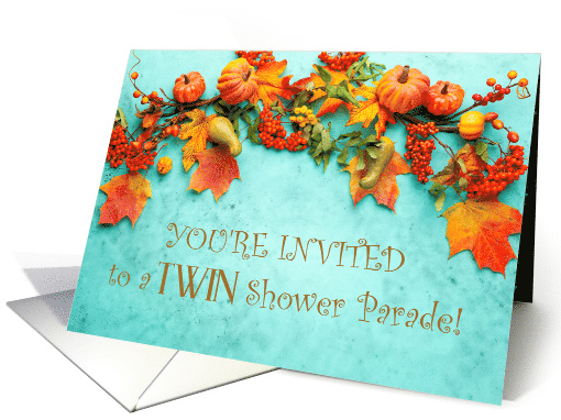 Invitation for Twin Baby Shower Parade card (1642864)