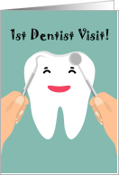Fist Dentist Visit, Tooth card