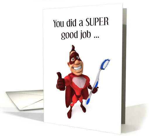 1st Dentist Appointment Super Hero card (1741294)