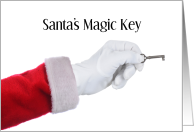 Santa’s Magic Key Milk and Cookies card