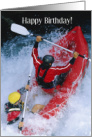 Thrill Seeking, White Water Rafting, Birthday card