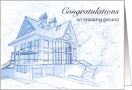 Congratulations, Blue Print, Breaking Ground card