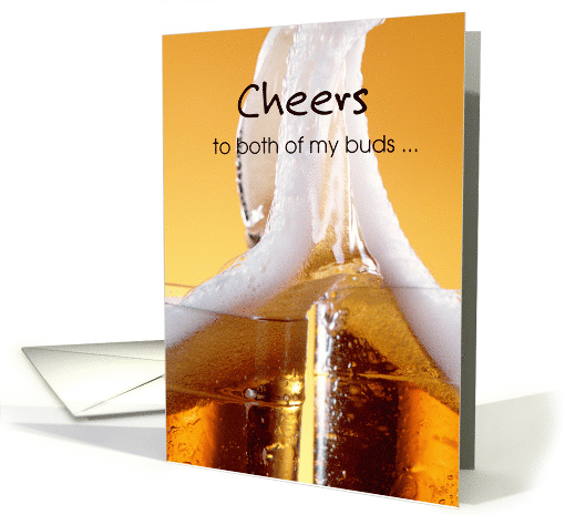 Beer Cheers to Two Buds on a Shared Birthday card (1835318)