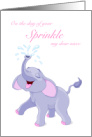 Sprinkle for Niece, Baby Elephant card