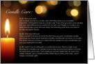 Candle Care Card