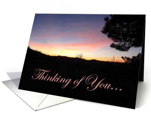 Thinking of you Sunset - Pleasanton CA card (789886)