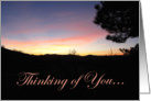 Thinking of you Sunset - Pleasanton CA card